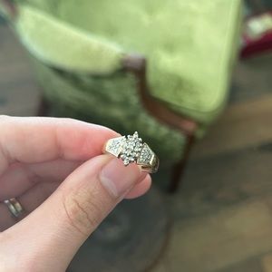 Size 5.5 10k gold Diamond Ring